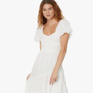 NWT Free People Sundrenched Puff Sleeve Maxi Dress